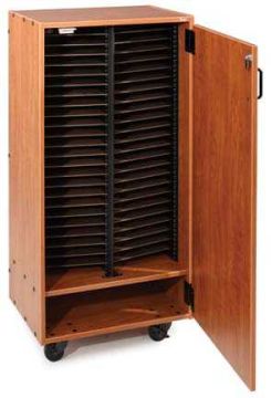 Two-Column Mobile Choral Folio Cabinet